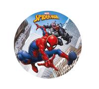 Disque comestible sans sucre 15,5 cm Marvel Spiderman pour décorer gâteau anniversaire