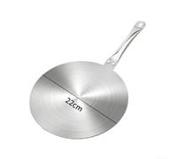 Disque Convertisseur pour gaz Élec Acier Inoxydable 22cm Disque(22cm) | Acier inoxydable , diffusion thermique rapide, compatible induction pour gaz électrique, diamètre 24cm