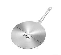 Disque Convertisseur pour gaz Élec Acier Inoxydable 22cm Disque(24cm) | Acier inoxydable , diffusion thermique rapide, compatible induction pour gaz électrique, diamètre 24cm