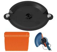 Disque Coupe Bordure, pour Tondeuse À Gazon avec 20 pcs Lame Tondeuse Gazon en Plastique Disque de Rechange Convient pour Débroussailleuse Sans Fil Convient Tondre les Fleurs et L'herbe du Parc