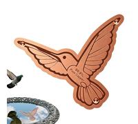 Disque Cuivre Bain Oiseaux | Bol Plat Portable Nettoyage Sûr | Disques En Cuivre Pour Bains D'Oiseaux - Pour Espace Extérieur Dehors Jardin Cour Arrière-Cour Patio Balcon Terrasse Terrasse En Bois Mai
