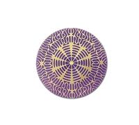 Disque Cymatique 852 Hz éveil et réalisation, 10 cm à 2 faces cuivre plaqué or, coeur en cire d'abeilles - élévation - Fréquence Sacrée Solfeggio - Disque énergétique héliquantix