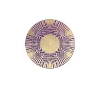 Disque Cymatique 963 Hz maitrise de soi, fréquence de la lumière et de l'esprit, 10 cm à 2 faces cuivre plaqué or, coeur en cire d'abeilles, Fréquence Sacrée Solfeggio - Disque énergétique héliquantix