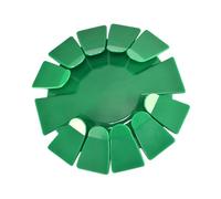 Disque d ' entraînement de putting portable pour un usage domestique compact, disque de golf vert de 18 cm avec rabats d ' entrée surélevés pour des exercices quotidiens rapides en intérieur