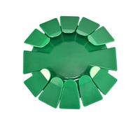 Disque d ' entraînement de Putting Portable pour Un Usage Domestique Compact, Disque de Golf Vert de 18 cm avec Rabats d ' entrée surélevés pour des Exercices Quotidiens Rapides en intérieur