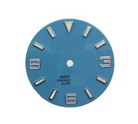 Disque de 28,5 mm pour Seiko Modifié Cadran Lumineux Littéral pour NH35 Mouvement JH4, Bleu - 28,5 mm, taille unique