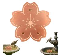 Disque De Baignoires Pour Oiseaux En Cuivre Disques, Disque De Purification Résistant À La Rouille, Plateau De Nettoyage, Mangeoire Pour Balcon Ou Exposition Nature, Avec Un Pouvoir Nettoyant Naturel