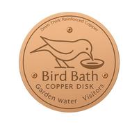 Disque De Bain D'oiseaux - De Purificateur En Cuivre, Support Triple Point | Nettoyant Pour Accessoires De Mangeoire Extérieure, Fontaine Stable, Pelouse, Patio, Jardin, Disque D'hygiène De L'e