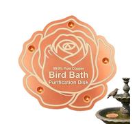 Disque De Bain d'oiseaux en Cuivre - Bac De Purification en Forme Ďe | Nettoyeur Đe Bassin Naturel & Physique Toute L'Année | D́e Cuivre Décorative pour Abreuvoir Jardin & Vasque Extérieu