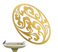 Disque de bain d'oiseaux en cuivre - Cuivre 3,94x3,94x0,08 pouces | Disque de purification des bains d'oiseaux avec action purifiante de l'eau, réduit le changement d'eau, décoration de jardin | Acces