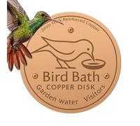 Disque de bain pour oiseaux, nettoyeur de bain d'oiseaux | Accessoires d'alimentation avec purificatrice à trois points pour extérieur, terrasse, pelouse, fontaine, cuvette toutes saisons