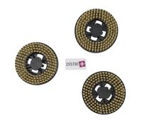 Distri+ - Disque de brosse dure jaune pour Cireuse Electrolux ZP14, AP8000 / Tornado : Chambord LC500C / KARCHER FP303... - Lot