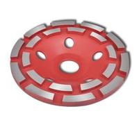 Disque de broyage diamanté à double ligne 125 mm Rouge G