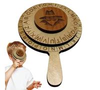 Disque de chiffrement - Roue de chiffremernt de table et anneau de décodage, amusez-vous à décoder les codes avec l'anneau de puzzle de chiffrement rotatif | Jouet d'entraînement cérébral gadget con