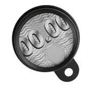 Disque de Commande de Moto | Porte- d'immatriculation en Acier Inoxydable Round | Support de Badge de Commande à l'épreuve de la Rouille réutilisable | Accessoires pour la Rue des motocyclistes