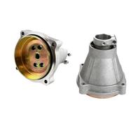 Disque de connexion en aluminium-cuivre pour tondeuse à gazon 4 dents 26 mm Cutter - 28 mm / extérieur pour compatibilité durable pour tondeuse accessoire brosse outils de jardin (1 pièce argent) (26