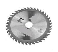 Disque de coupe 125 mm (5 pouces) for mini scie circulaire, compatible avec le bois, plastique et métal, outils rotatifs, 40 dents(1pc)