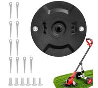 Disque de Coupe à Double Lame,Disque de Coupe de Rechange avec 10 Lames et 6 Vis, Compatible avec de Multiples Modèles, Accessoires Taille Bordure pour Tondre Fleurs et Herbe Parc