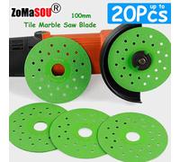 Disque de coupe de carrelage de 4 pouces, lame de scie en diamant Super fine pour porcelaine, céramique, verre, granit, Jade, disque de meule, 1 à 20 pièces 100x20mm(20pcs)
