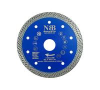 Disque De Coupe Diamant Premium Disque À Tronçonner Scie Diamantée Avec Hauteur 10Mm Lame Diamantée Turbo Croisée D'Une Épaisseur 1,4Mm Pour Coupe À Sec Grès Cérame Céramique Carreaux (1,125Mm)