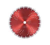 Disque de coupe diamanté avec turbo et trous Acier 300 mm