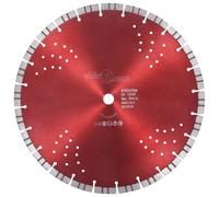 vidaXL Disque de coupe diamanté 350 mm Acier avec turbo et trous 143234