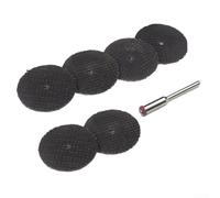 Disque de coupe en alumine de style maille pour tôle d'acier inoxydable et autres matériaux, y compris alliage métallique, plastique, fibre de verre, bois pour perceuse rotative (3 mm + 6 pièces)