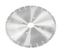 Disque de Coupe en Béton, Lame de Scie Diamantée Segmentée 350 Mm, Disque de Coupe à Haute Teneur en Carbone 24 Dents pour Asphalte, Béton, Lames Diamantées