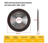 Disque De Coupe En Diamant Pour Affû70.De Fraise En Acier Au Tungstène,Meuleuse De Liaison En Résine,1pc - Type Black125x32x8x8mm-320 Grit