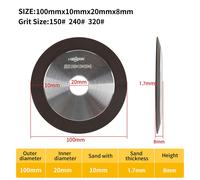 Disque De Coupe En Diamant Pour Affû70.De Fraise En Acier Au Tungstène,Meuleuse De Liaison En Résine,1pc - Type Black100x20x8x5mm-240 Grit