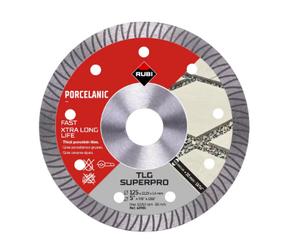 Disque de coupe et de meulage diamanté TLG 125 EXT SUPERPRO pour porcelaine - RUBI - 41901