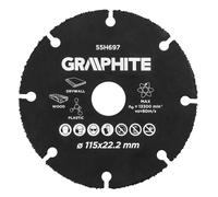 Disque de coupe HM pour bois et plastiques 115 x 22,2 mm