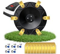 Disque de coupe, plaque de lames, compatible avec ECOVACS Goat O500, O800, O1200, G1-800, G1-2000, G1, plaque de lames de rechange avec 10 lames, lame pour tondeuse robot