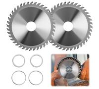 Disque de coupe pour meuleuse d'angle de 115 mm - Lame de scie circulaire à 40 dents pour bois, PVC et plastique | Alésage de 22,23 mm, lame de meuleuse en acier au carbone haute vitesse 12 000 tr/min