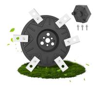 Disque de couteau, 6 lames, compatible avec Worx Landroid, M500, M700, WR167E, WR141E Vision M600, disque de lame renforcé en fibre de verre avec 6 lames, disque de lame pour robot tondeuse avec vis