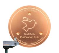 Disque de cuivre de bain d'oiseaux | Ornements de disque de cuivre de bain | Assiette de purification de support à triple point, accessoires de mangeur pour une fontaine de jardin entièrement entièrem