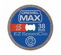 Dremel MAX Roue de coupe haute performance (SC456DM) Disque de coupe métal avec système EZ SpeedClic, 38 mm, durée de vie maximale