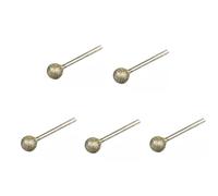 Disque de diamant à meuler, sculpter,polir, Fraise à boule diamantée for outils rotatifs, grain 60, tige de 3 mm, 3-12, paquet 5(3x10mm)