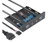 Disque de disquette 19 broches vers USB3.0, avec baie de panneau avant 3.5 Audio, 3.5 pouces, 19P vers USB3.0, séparateur Audio HD SSD C7AB