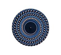 Disque de feutrine pour disque, illusion d'optique, 29,5 x 29,5 cm, tapis DJ pour tourne-disque, couche à faible friction, support de lecture antistatique, pour mixage studio à domicile