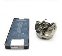 Disque de fraise à visage 50mm MFWN, tête 90 degrés MFWN90, Double face, coupe lourde hexagonale pour insertion WNMU08 Plaquettes de Carbure CNC(080608 GM KT7030,MFWN90 63R-22-5T)