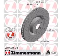 Disque de frein (à l'unité) ZIMMERMANN 400.5514.20 MERCEDES CLASSE S