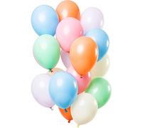 Folat Mélange de Couleurs Pastel 30cm-15 piècesLatex Ballons convient á Hélium pour Décoration de Fête, 69730, Multicolore