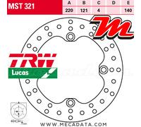 TRW MST321 Disque de frein