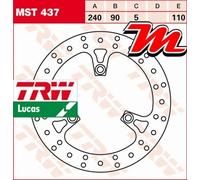 Disque de frein Arrière TRW Lucas MST 437 pour Suzuki UH 200 Burgman CD 2007-