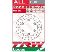 Disque de frein TRW MST247, 1 pièce