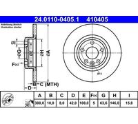 Disque de frein ATE 24.0110-0405.1 (1 pcs)