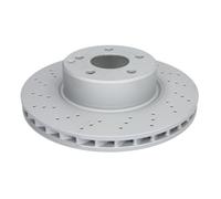 Disque de frein ATE 24.0128-0125.1 avant, ventilé, à haute teneur en carbone, 1 pièce