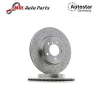 DISQUE DE FREIN Autostar Allemagne pour BMW E46 E85 34101166071 LOT DE 2 PIÈCES