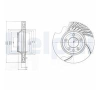 Delphi Disque de frein BG9950 – Avant ventilé – 1 pièce